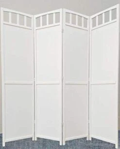 Mission Pine Wood Room Divider 3 To 10 White (4)