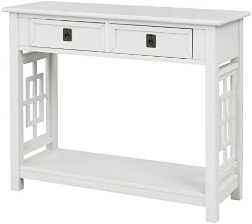 LUMISOL Kitchen Buffet Sideboard With 2 Glass Sliding Doors And Adjustable Shelves, Console Table Storage Cabinet For Dining Room Living Room, Antique White 7 LUMISOL Kitchen Buffet Sideboard With 2 Glass Sliding Doors And Adjustable Shelves, Console Table Storage Cabinet For Dining Room Living Room, Antique White - Image 7