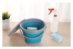 YXXJJ Washbasin 5L Folding Thicker Silicone Buckets For Kitchen Bathroom Storage Buckets Outdoor Camping Car Wash Bucket Fishing Large Capacity And Portable (Color : 01) -Safavieh Furniture 31LwI0u0xtL