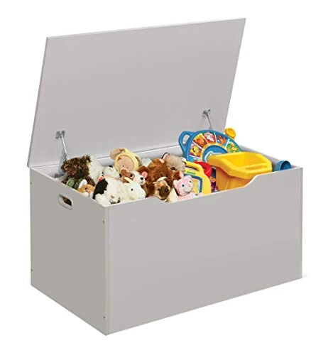 Badger Basket Flat Top Toy Box And Storage Bench For Kids, Playroom Storage, White 2 Badger Basket Flat Top Toy Box And Storage Bench For Kids, Playroom Storage, White - Image 2
