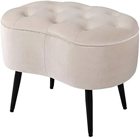 BIRDROCK HOME Tufted Oblong Teal Ottoman – Velvet Foot Stool – Mid Century Modern Steel Legs - Soft Compact Padded Stool - Living Room Or Bedroom – Vanity Chair - Decorative Furniture 8 BIRDROCK HOME Tufted Oblong Teal Ottoman – Velvet Foot Stool – Mid Century Modern Steel Legs - Soft Compact Padded Stool - Living Room Or Bedroom – Vanity Chair - Decorative Furniture - Image 8
