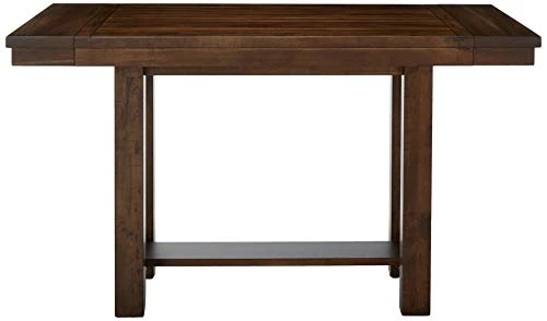 Signature Design By Ashley Moriville Rustic Farmhouse 36" Counter Height Dining Extension Table, Brown 2 Signature Design By Ashley Moriville Rustic Farmhouse 36" Counter Height Dining Extension Table, Brown - Image 2