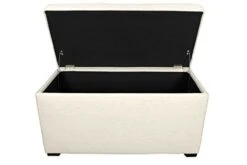 MJL Furniture Designs Angela Collection Button Tufted Upholstered Lift Top Medium Sized Bedroom Chest Storage Trunk, Belfast Series, Ivory -Safavieh Furniture 31MP9mZoV7L