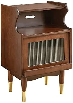 GPAIHOMRY Solid Wood Bedside Cabinet Modern Storage Nightstand With Upturning Cabinet Door Structure, For Living Room, Sofa Side, Bedroom Furniture (Color : Rattan Door Bedside Table) 8 GPAIHOMRY Solid Wood Bedside Cabinet Modern Storage Nightstand With Upturning Cabinet Door Structure, For Living Room, Sofa Side, Bedroom Furniture (Color : Rattan Door Bedside Table) - Image 8