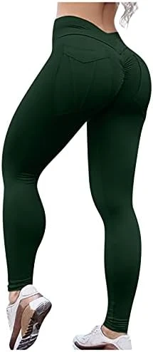 Sports Waist Yoga Stretch With Pockets Ladies Pants High Pants Fitness Sexy Yoga Pants Yoga Pants For Girls 7-8 (Grey, XL) 8 Sports Waist Yoga Stretch With Pockets Ladies Pants High Pants Fitness Sexy Yoga Pants Yoga Pants For Girls 7-8 (Grey, XL) - Image 8