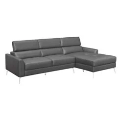 Lexicon Riggi Sectional Sofa Chaise, Gray