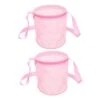 BESPORTBLE 2pcs Beach Bag Mesh Bag Mesh Bags For Toys Beach Tote Bag Kids Storage Organizer Sand Toys Organizer Beach Organizer Bag Carrying Straps Beach Bags Polyester Mesh Pink Mesh Bucket