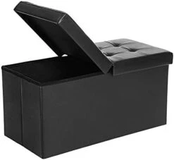 SONGMICS 30 Inches Folding Storage Ottoman Bench, Storage Chest Footstool, Brown ULSF45BR & 43 Inches Folding Storage Ottoman Bench, Storage Chest, Footrest, Holds Up To 660 Lb, Brown ULSF703 -Safavieh Furniture 31MniQo7haL. AC