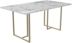 CosmoLiving By Cosmopolitan Astor Dining Table, White -Safavieh Furniture 31O0HaO5CWL. AC