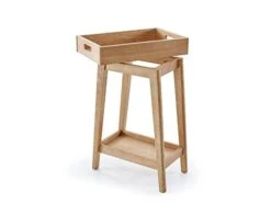 Simply Nursery Retro Side Table | Hazelnut Finish | Solid Wood | Modern Design -Safavieh Furniture 31OHkBD3flL