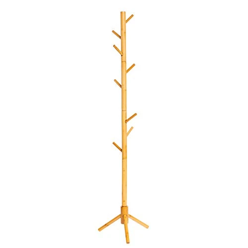 C&AHOME Bamboo Coat Rack Stand With 8 Hooks, Wooden Coat Tree Adjustable Sizes, Entryway Hall Tree Free Standing Coat Hanger Stand For Hat, Bag, Clothes, Jacket, Natural 1 C&AHOME Bamboo Coat Rack Stand With 8 Hooks, Wooden Coat Tree Adjustable Sizes, Entryway Hall Tree Free Standing Coat Hanger Stand For Hat, Bag, Clothes, Jacket, Natural