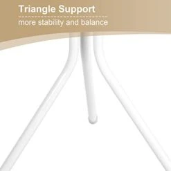 Yosoo Standing Entryway Coat Rack, Metal Coat Hat Rack Tree Stand Hanger Organizer For Jacket, Purse, Scarf Rack, Umbrella (White) -Safavieh Furniture 31P7akIOnjL