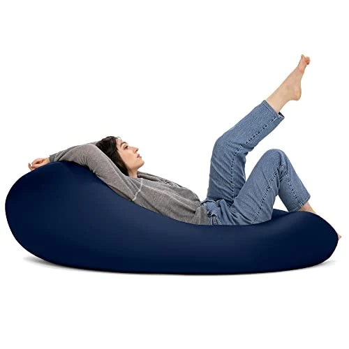 Jaxx Nimbus Spandex Bean Bag Chair For Adults-Furniture For Rec, Family Rooms And More, Large, Navy 1 Jaxx Nimbus Spandex Bean Bag Chair For Adults-Furniture For Rec, Family Rooms And More, Large, Navy
