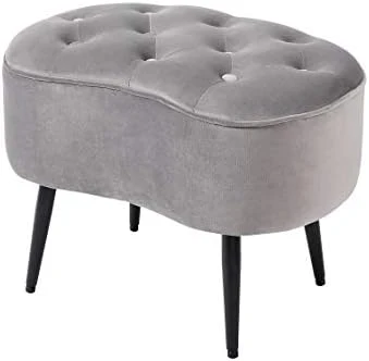 BIRDROCK HOME Tufted Oblong Teal Ottoman – Velvet Foot Stool – Mid Century Modern Steel Legs - Soft Compact Padded Stool - Living Room Or Bedroom – Vanity Chair - Decorative Furniture 7 BIRDROCK HOME Tufted Oblong Teal Ottoman – Velvet Foot Stool – Mid Century Modern Steel Legs - Soft Compact Padded Stool - Living Room Or Bedroom – Vanity Chair - Decorative Furniture - Image 7