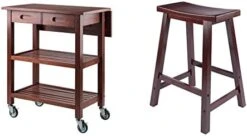 Winsome Wood Jonathan Kitchen Walnut -Safavieh Furniture 31PihZrv2PL. AC