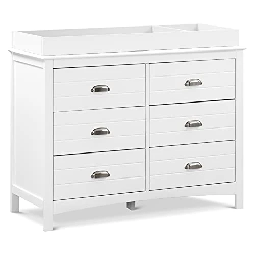Carter's By DaVinci Nolan 6-Drawer Double Dresser In White 3 Carter's By DaVinci Nolan 6-Drawer Double Dresser In White - Image 3