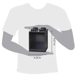 Room Copenhagen Lego Brick Set With 4-Stud And 8-Stud Box Shelves, Black -Safavieh Furniture 31R18NHEYxL