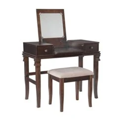 Angela Walnut Vanity Set,30" X 36" X 18"
