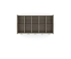 Tot Mate Wall Cubbie Storage (Shadow Elm Gray, Fully Assembled)