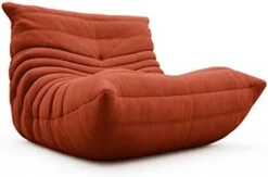 VOMXUF Fireside Chair, Oversized Armless Chair, Soft Microfiber Leather Floor Lounge Chair Lazy Sofa Accent Chair For Living Room Bedroom Salon Office -Safavieh Furniture 31S8VHHoJAL. AC