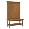 Linon Santa Fe Hall Tree, 40"W X 17.99"D X 64.02"H, Natural