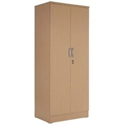 Modern Wood Two Door Armoire Wardrobe Cabinet Beech Maple