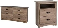 Prepac Sonoma 6 Drawer Double Dresser For Bedroom, Espresso & Fremont Nightstand, Tall 3-Drawer, Espresso -Safavieh Furniture 31U7vbxKYpL. AC 1