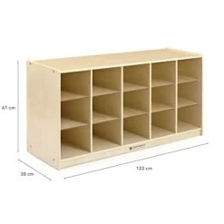 Guidecraft 15-Bin Storage 61 Cm (24") - Birch Plywood -Safavieh Furniture 31U8V4enCqL