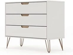 Manhattan Comfort Rockefeller Mid-Century Modern 3 Drawer Bedroom Dresser, 35.24", Black -Safavieh Furniture 31UD0UeqPL. AC