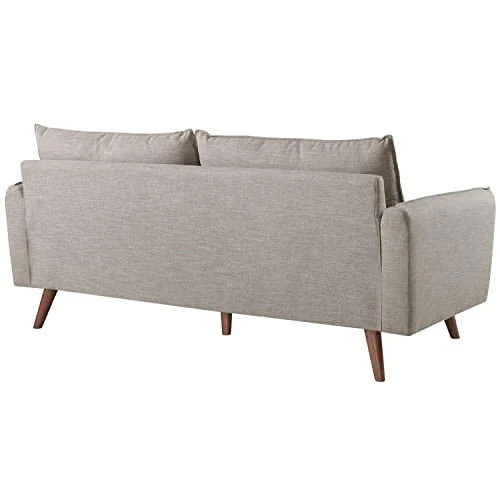 Modway Revive Upholstered Fabric Sofa And Loveseat Set, Beige 5 Modway Revive Upholstered Fabric Sofa And Loveseat Set, Beige - Image 5
