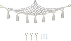Storage Toy Hammock 1 Set Durable Storage Bohemian Style Triangular Wall Plush Toy Hammock Net With Light M -Safavieh Furniture 31UhGWK9JyL. AC