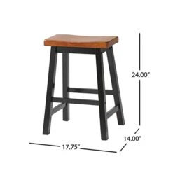 Christopher Knight Home Pomeroy Wood Dining Set, 4-Pcs Set, Black -Safavieh Furniture 31UufclzzvL