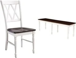 Crosley Furniture Shelby Dining Chairs (Set Of 2), Distressed White -Safavieh Furniture 31VMP0R9SOL. AC