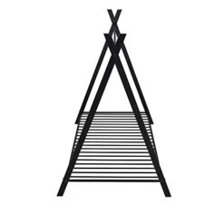 KELRIA Twin Size House Tent Bed Floor Montessori Beds Frame With Metal Slat For Playhouse Bedroom Children's Room, Kids Girls Boys, No Box Spring Needed, Easy To Assemble, Black 12 KELRIA Twin Size House Tent Bed Floor Montessori Beds Frame With Metal Slat For Playhouse Bedroom Children's Room, Kids Girls Boys, No Box Spring Needed, Easy To Assemble, Black -Safavieh Furniture 31VMewBL6QL