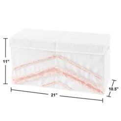 Sweet Jojo Designs Boho Bohemian Girl Small Fabric Toy Bin Storage Box Chest For Baby Nursery Or Kids Room - Blush Pink And White Farmhouse Shabby Chic Designer Modern Minimalist Tuft Tufted -Safavieh Furniture 31VMzQLTsZL