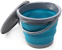 YXXJJ Washbasin 5L Folding Thicker Silicone Buckets For Kitchen Bathroom Storage Buckets Outdoor Camping Car Wash Bucket Fishing Large Capacity And Portable (Color : 01) -Safavieh Furniture 31VpDNi3tlL. AC
