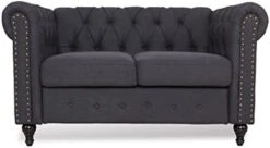 DRNCURN Chesterfield Sofa With Nail-Head For Living Room Office Sofa Set Modern Fabric Sofa Accent Tufted Chairs For Living Room -Safavieh Furniture 31VqOWARKkL. AC