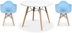 2xhome - Kids Size Plastic Toddler Armchairs With Natural Wooden Dowel Legs And White Round Table, Black (3 Piece Set) 25 2xhome - Kids Size Plastic Toddler Armchairs With Natural Wooden Dowel Legs And White Round Table, Black (3 Piece Set) -Safavieh Furniture 31VuhEWgtOL. AC