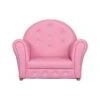 Kinsuite Children’s Sofa Rocking Chair, Cute PU Soft Leather Sofa, Crystal Embedded In The Sofa, High-Back Armrests, Suitable For Girls Kids Litter Princesses And Babies, Pink