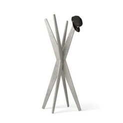 Mobili Fiver, Coat Rack, Emma, Concrete Grey, Made In Italy