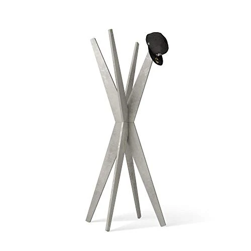 Mobili Fiver, Coat Rack, Emma, Concrete Grey, Made In Italy 1 Mobili Fiver, Coat Rack, Emma, Concrete Grey, Made In Italy
