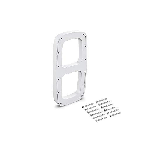 Emuca - Lateral Assembly Supplement For Pull Down Hanging Rail, White Colour, Set Of 2 1 Emuca - Lateral Assembly Supplement For Pull Down Hanging Rail, White Colour, Set Of 2