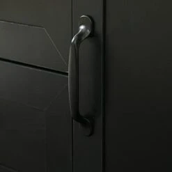 JIVOIT 3-in-1 Design Hall Tree With 3 Hooks, 70.9'' H Wooden Coat Hanger With 2-Drawers/2-Doors/3-Open Cubbies, Entryway Bench, Storage Bench, Entrance Hallway Living Room (Black-05) -Safavieh Furniture 31WbDvqVybL