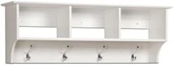 Hawthorne Collections Entryway Wall Cubby Shelf Coat Rack In Black -Safavieh Furniture 31We5tLeVTL. AC