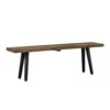 Cusco Acacia Rustic Dining Room Kitchen Table Bench, 55" Wide, Antique