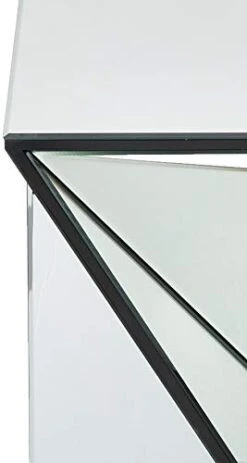 Christopher Knight Home Amiel Geometrical Mirrored Side Table, Clear, 13.75 In X 13.75 In X 25.6 In -Safavieh Furniture 31WrXcdYmhL