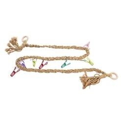 Pegau Hanging Chain Storage Stuffed Animals Large Bearing Capacity Stuffed Animal Toy Holder Multifunctional Space Saving For Kids Room (Yellow)