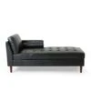 Christopher Knight Home Malinta Chaise Lounge, Pine, Midnight Black + Espresso