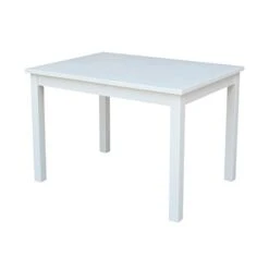 International Concepts 5-Piece 2532 Table With 4 Mission Juvenile Chairs, Linen White Finish