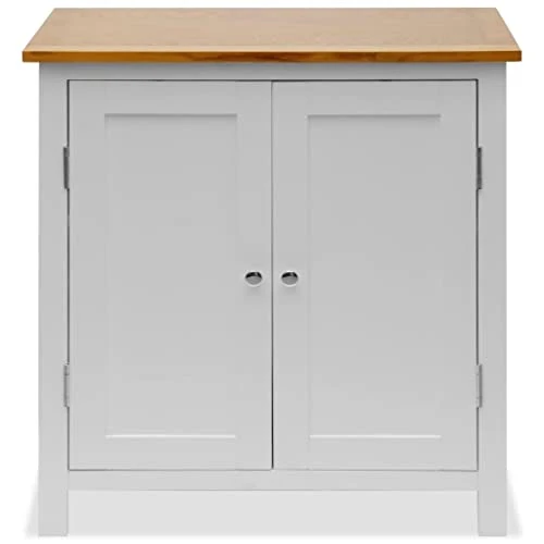 GENERIC Cupboard 27.6"x13.8"x29.5" Solid Oak Wood White Modern Contemporary Finish 2 GENERIC Cupboard 27.6"x13.8"x29.5" Solid Oak Wood White Modern Contemporary Finish - Image 2